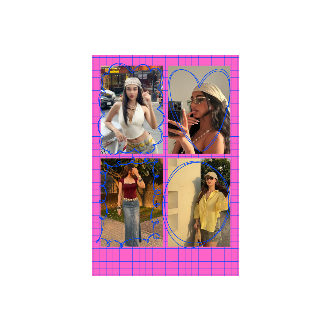 Doodle Grid Collage Print