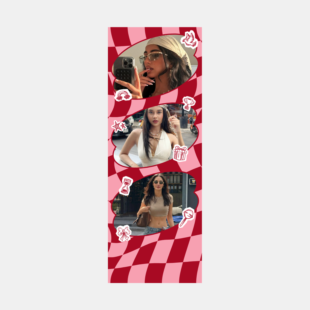 Cherry Wave Film Strip (3 Photos)