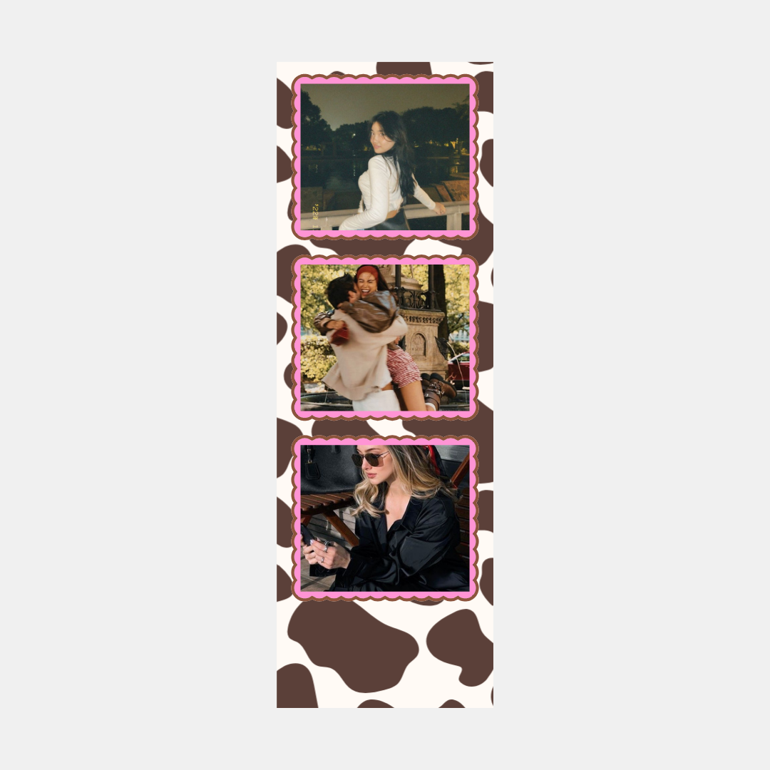 Cow Print Film Strip (3 Photos)