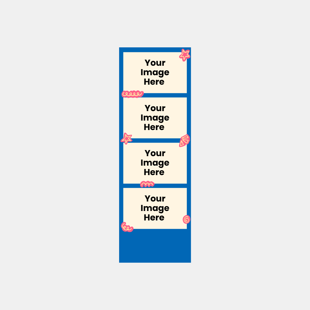 Custom Doodle Film Strip Print (4 Photos)