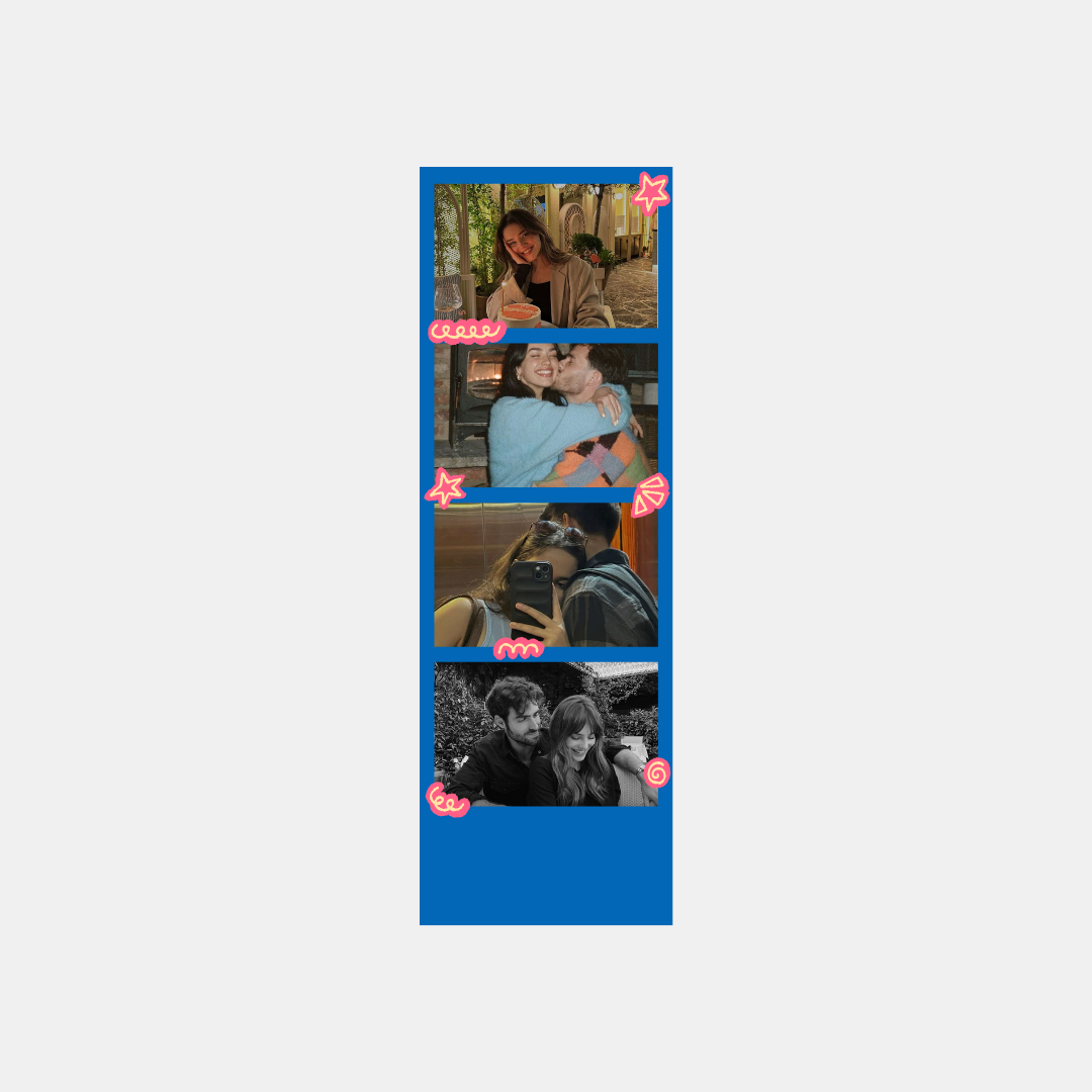 Custom Doodle Film Strip Print (4 Photos)