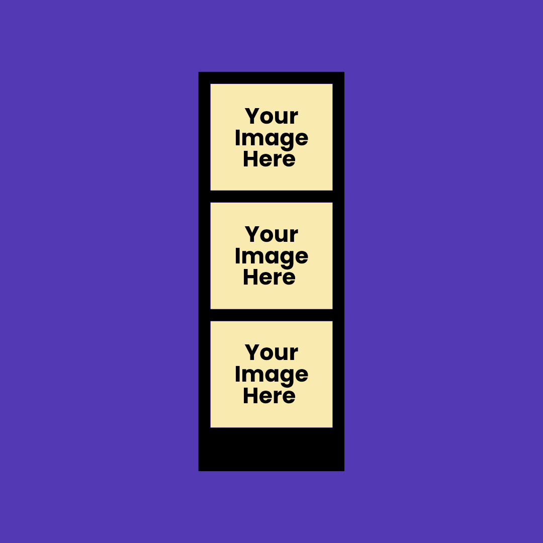 Classic Triple Film Strip Photo Print