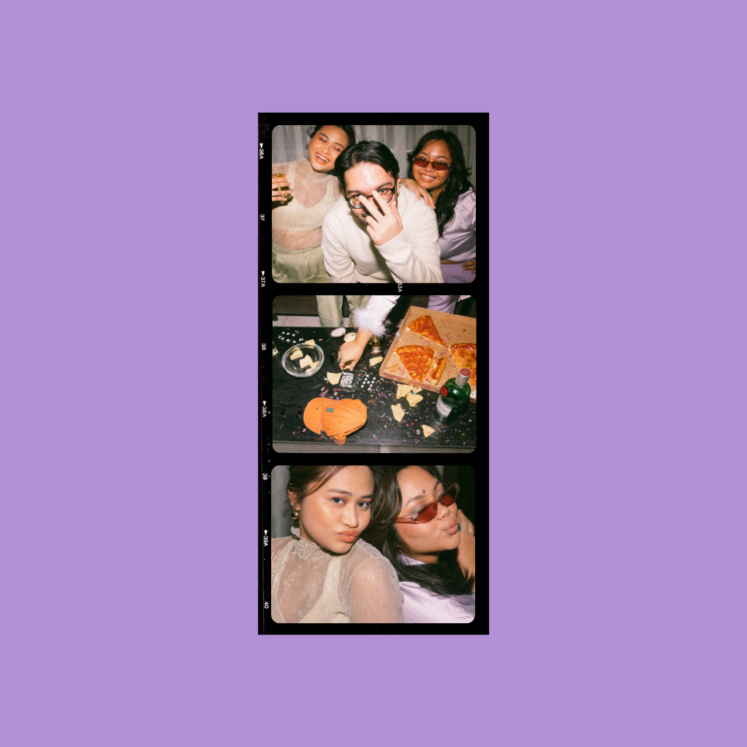 Triple Retro Film Strip Photo Print