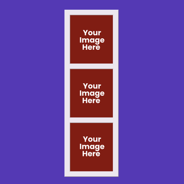 White Classic 3 Photo Strip
