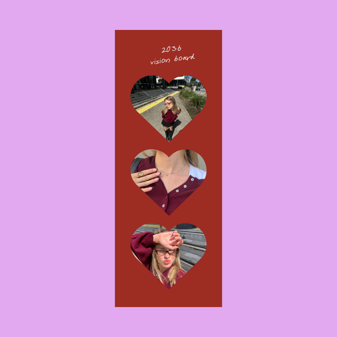 Heart Vision Board Photo Strip Print